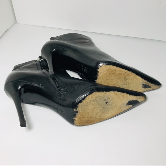 St. John Collection Black Leather Ankle Zip $698 - Picture 4 of 8